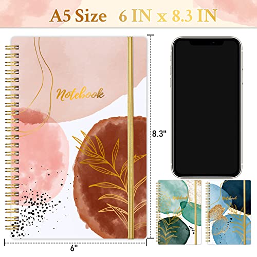 Notebook - 3 Pack A5 Lined Journal Notebooks, 8.3'' x 6'', Journal Notebook with Thick Paper, Classic College Ruled Notebooks for Office, School Supplies