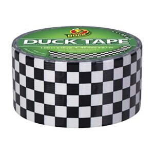Duck Brand Duck 280410 Printed Duct Tape, Checker, 1.88 Inches x 10 Yards, Single Roll