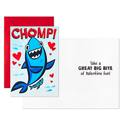 Hallmark Valentines Day Cards Kids Classroom Assortment, 8 Valentine's Day Cards with Envelopes (Sea Creatures)