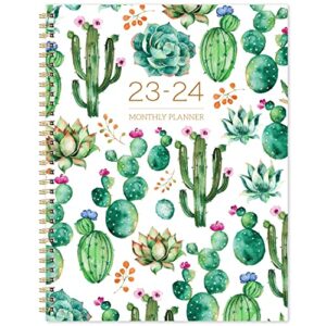 2023-2024 monthly calendar/planner – monthly planner/calendar 2023-2024, 9″ x 11″, jan 2023 – dec 2024, planner 2023-2024 with monthly tabs, twin-wire binding, two-side pocket, perfect organizer.