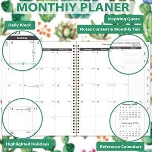 2023-2024 Monthly Calendar/Planner - Monthly Planner/Calendar 2023-2024, 9" x 11", Jan 2023 - Dec 2024, Planner 2023-2024 with Monthly Tabs, Twin-Wire Binding, Two-Side Pocket, Perfect Organizer.