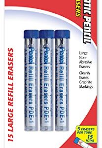 Pentel® Quicker Clicker™ Eraser Refills, Pack Of 15