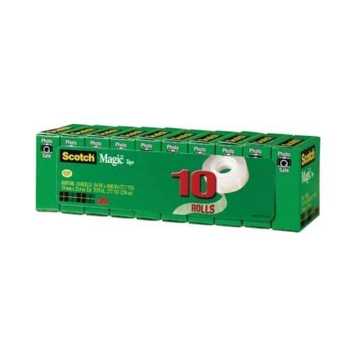 Scotch 810 Magic Tape Refill 10 Pk