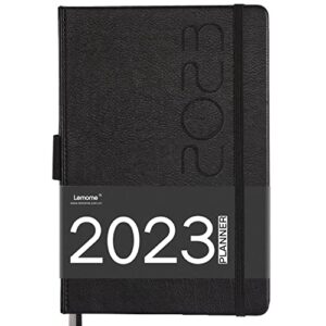 2023 planner – planner 2023 with pen loop, to achieve your goals & improve productivity, january 2023 – december 2023, thick paper, inner pocket, 5.75″ x 8.25″, black