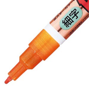 uni Posca Glitter Marker Pc-3ml 7C, Fine Point, 7 Colors Set