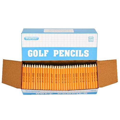 Rarlan Golf Pencils, 2 HB, Pre-Sharpened, 320 Count Bulk Pack