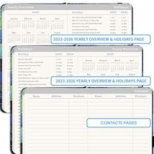 2023-2026 Pocket Planner/Calendar - Monthly Pocket Planner from July 2023 - June 2026(36 Months), 3.8" x 6.3", Monthly Planner with Pen Holder, Inner Pocket, Elastic Closure and 61 Notes Pages