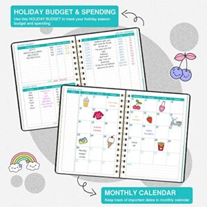 Budget Planner - Budget Book with Bill Organizer and Expense Tracker, 6.1" x 8.25", 12 Month Undated Finance Planner/Account Book to Take Control of Your Money, Start Anytime, Black