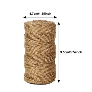 Shintop 328 Feet Natural Jute Twine Best Industrial Packing Materials Heavy Duty Natural Jute Twine for Arts and Crafts and Gardening Applications (328 Feet Twine)