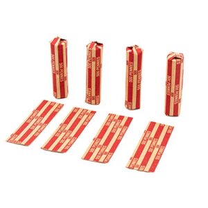 Penny Coin Wrappers, 100 Flat Striped Coin Wrappers