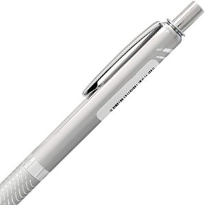 Pentel EnerGel Alloy RT Gel Pen, Medium Metal Tip, Silver Barrel, Black Ink, 1 Each (BL407BP)