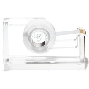 Acrylic & Gold Tape Dispenser by OfficeGoods - A Classic Design to Brighten Up Your Desk and Office