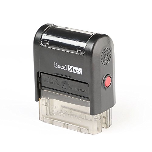 for Deposit ONLY - ExcelMark A1539 Self Inking Rubber Bank Stamp - Blue Ink