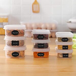 64 Chalkboard Labels for Storage Bins - Dishwasher Safe Reusable Labels for Food Containers - Removable Waterproof Mason Jar Labels by Agile Trends