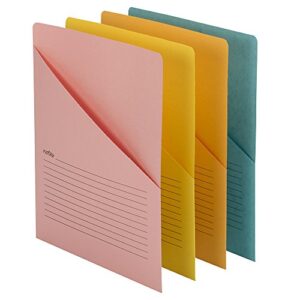 Smead Organized Up Notes Slash File Jacket, Letter Size, Assorted Colors, 12 per Pack (75427)