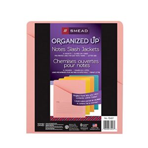 Smead Organized Up Notes Slash File Jacket, Letter Size, Assorted Colors, 12 per Pack (75427)