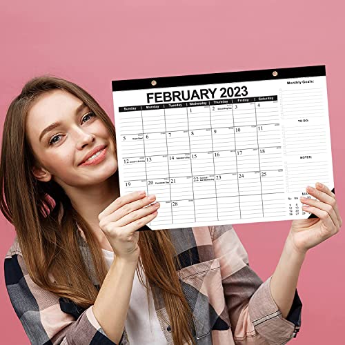 2023-2024 Desk Calendar, 18 Month Desk Calendar/Wall Calendar Combo, 17" x 12", January 2023-June 2024, Highlight Holidays, Planning Calendar, Thick Paper