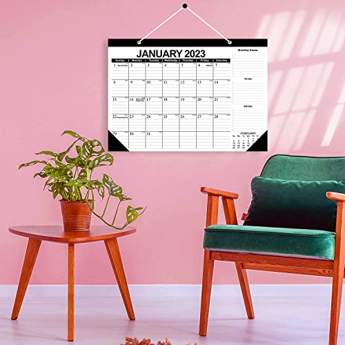 2023-2024 Desk Calendar, 18 Month Desk Calendar/Wall Calendar Combo, 17" x 12", January 2023-June 2024, Highlight Holidays, Planning Calendar, Thick Paper