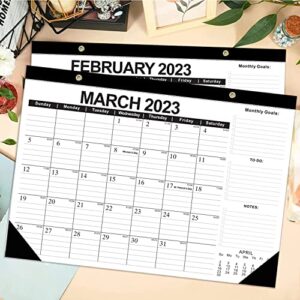 2023-2024 Desk Calendar, 18 Month Desk Calendar/Wall Calendar Combo, 17" x 12", January 2023-June 2024, Highlight Holidays, Planning Calendar, Thick Paper