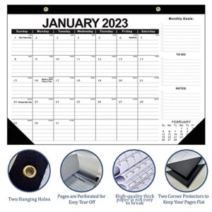 2023-2024 Desk Calendar, 18 Month Desk Calendar/Wall Calendar Combo, 17" x 12", January 2023-June 2024, Highlight Holidays, Planning Calendar, Thick Paper