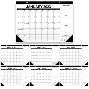 2023-2024 Desk Calendar, 18 Month Desk Calendar/Wall Calendar Combo, 17" x 12", January 2023-June 2024, Highlight Holidays, Planning Calendar, Thick Paper