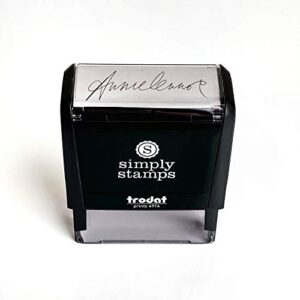 custom signature stamp – self inking personalized signature stamp | choose ink color | great for signing legal documents, checks and other paperwork at home and at work