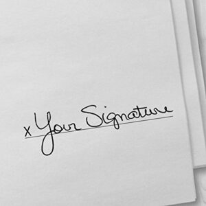 Custom Signature Stamp - Self Inking Personalized Signature Stamp | Choose Ink Color | Great for Signing Legal Documents, Checks and Other Paperwork at Home and at Work