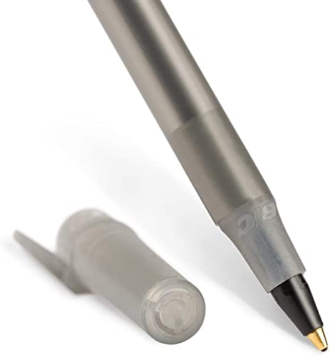 BIC Pens Large Bulk Pack of 400 Ink Pens, Bic Round Stic Xtra Life Ballpoint Pens Medium Point 1.0 Mm, 200 Black Pens & 200 Blue Pens In Box Combo Pack