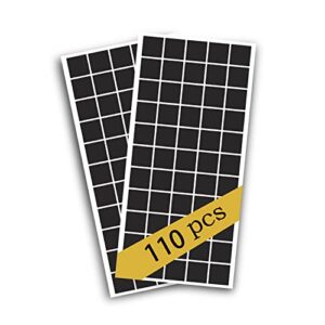 110pcs self adhesive magnets squares flexible sticky magnetic strips tapes peel and sticky magnet squares for diy crafts, school art projects, 4/5″ x 4/5″ x 0.08″