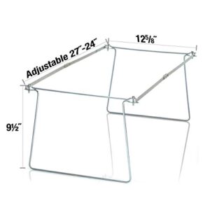 Officemate Hanging File Frame, 24-27, Letter Size, Steel, 4 Sets (91965)