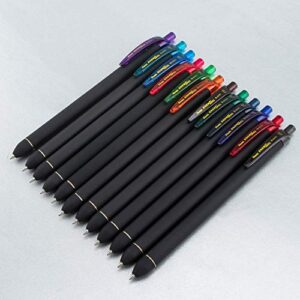 Pentel EnerGel Kuro Liquid Gel Pen, (0.7mm) Medium line, Assorted Ink, 8 Pack (BL437R1BP8M)