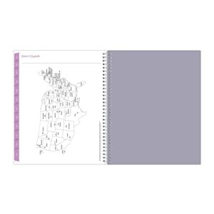 Blue Sky 2023 Weekly and Monthly Planner, January - December, 8.5" x 11", Clear Pocket Cover, Wirebound, Laila (142085)