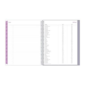 Blue Sky 2023 Weekly and Monthly Planner, January - December, 8.5" x 11", Clear Pocket Cover, Wirebound, Laila (142085)