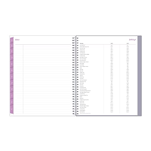 Blue Sky 2023 Weekly and Monthly Planner, January - December, 8.5" x 11", Clear Pocket Cover, Wirebound, Laila (142085)