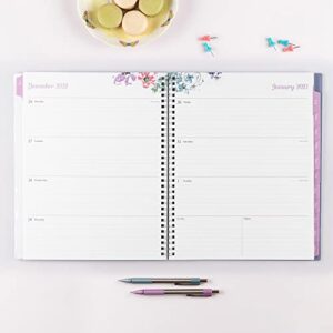 Blue Sky 2023 Weekly and Monthly Planner, January - December, 8.5" x 11", Clear Pocket Cover, Wirebound, Laila (142085)