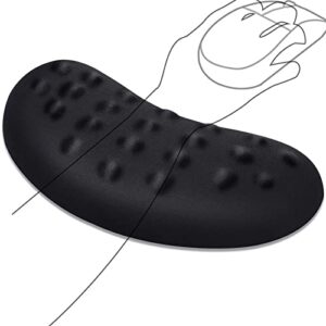 gimars mouse wrist rest with massage notes, ergonomic memory foam wrist support for mouse, soft & comfortable mouse wrist support for computer, laptop, office work, pc gaming-wrist pain relief