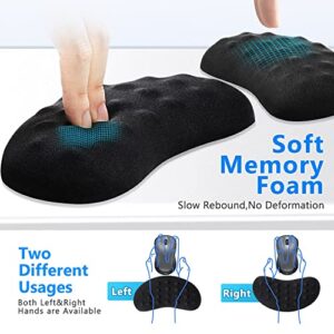 Gimars Mouse Wrist Rest with Massage Notes, Ergonomic Memory Foam Wrist Support for Mouse, Soft & Comfortable Mouse Wrist Support for Computer, Laptop, Office Work, PC Gaming-Wrist Pain Relief