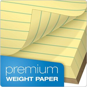 TOPS Docket Gold Writing Pads, 8-1/2" x 11-3/4", Legal Rule, Canary Paper, 50 Sheets, 6 Pack (99707), Original Version