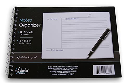 iQ Notes Organizer Tablet - Spiral Bound - 80 Sheets - 6 x 8.5 Inches