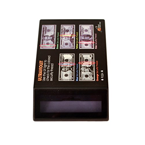 Royal Sovereign Pocket Sized Counterfeit Bill Detector (RCD-UVP), Black