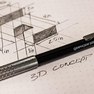 Pentel Mechanical Pencil GraphGear 500 Automatic Drafting Pencil - .7mm Lead Size - Includes 50 Lead & 4 Eraser Refills