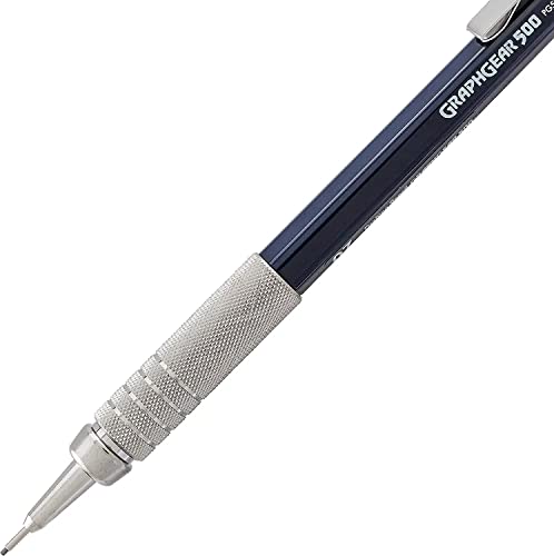 Pentel Mechanical Pencil GraphGear 500 Automatic Drafting Pencil - .7mm Lead Size - Includes 50 Lead & 4 Eraser Refills