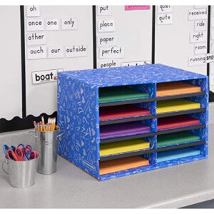 Bankers Box Classroom 10 Compartment Literature Organizer, Single (3384201)