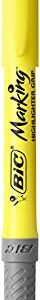 BIC Brite Liner Grip Highlighters, Chisel Tip (1.6mm), Assorted Pastel and Fluorescent, For Broad Highlighting & Fine Underlining, 12-Count