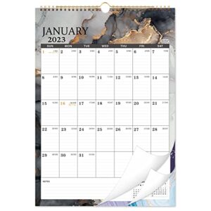 calendar 2023-2024 – wall calendar 2023-2024, 12″ x 17″, january 2023 – june 2024, 2023 wall calendar with 18 month, thick paper,twin-wire binding + hanging hook + large blocks with julian dates – black waterink