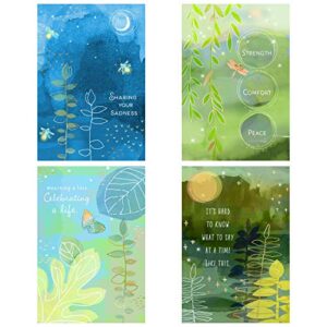 hallmark assorted thinking of you, get well, sympathy cards (12 cards with envelopes) nature prints