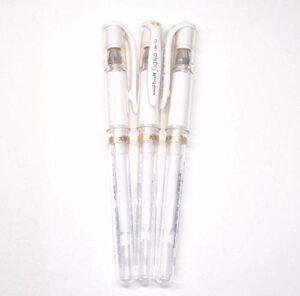 uni-ball um 153 signo broad point gel pen – white – pack of 3, limited edition