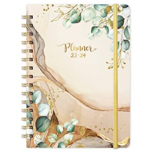 2023-2024 planner – weekly & monthly academic planner 2023-2024, jul 2023 – jun 2024, 6.4″ x 8.5″, monthly tabs, flexible hardcover, thick paper, strong binding, back pocket, inspirational quotes