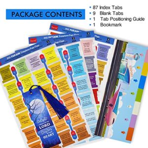 FAR/AIM 2023/2022 Tabs for Private Pilot , Tear-Resistant Color-Coded and Laminated Tabs with Bookmark and Placement Template, 87 Tabs in Total with 9 Blank Index Tabs (Color-Coded)