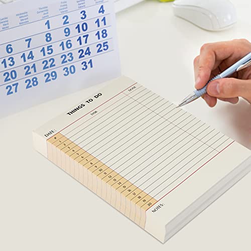 300 Sheets Library Card To Do List Notepad Things To Do Memo Writing Pad Daily Reminder Planner Notebook Office List Planning Project Homework Pad for Daily Task, 6 x 8 Inches